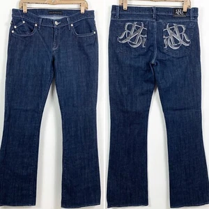 Pantalones de mezclilla elásticos Rock & Republic talla 30 Bootcut Kasandra lavado oscuro para mujer - Imagen 1 de 6