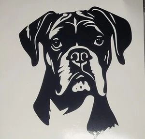 1x Boxer Dog Decal Vinyl Sticker Laptop Window Car Van Door Camper 5x5.5inch - Picture 1 of 4