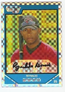 2007 BOWMAN CHROME ROOKIE X-FRACTOR SERIAL #/299 REYNALDO NAVARRO ARIZONA DBACKS