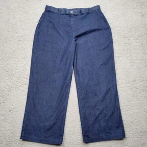 Westbound Jeans Womens Size 14 Short Blue Wide Leg 32x25* - Picture 1 of 18