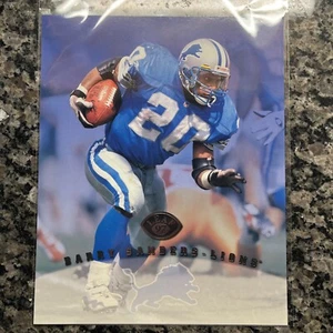 Barry Sanders 1997 LEAF NFL  8X10 PHOTO CARD Lions RARE - Picture 1 of 2