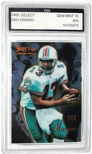 DAN MARINO #30 ~ 1995 PINNACLE SELECT ~ GEM MINT 10 NFL FOOTBALL CARD - Picture 1 of 2