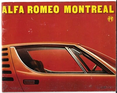 Folleto de ventas del mercado italiano Alfa Romeo Montreal 1970-76 Foto 1 de 2