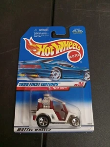 1998 hot wheels #683 1999 first editions #9 white teed off - Picture 1 of 3