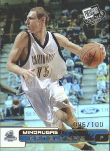 2005 Press Pass Holo Gold #21 Mindaugas Katelynas /100