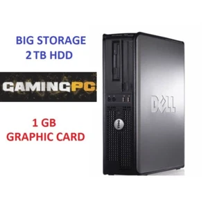 ULTRA FAST GAMING PC COMPUTER DESKTOP TOWER WINDOWS 10 WIFI 8GB RAM 2000 GB HDD - Picture 1 of 6