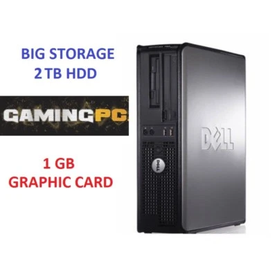 ULTRA FAST GAMING PC COMPUTER DESKTOP TOWER WINDOWS 10 WIFI 8GB RAM 2000 GB HDD - Image 1 of 4