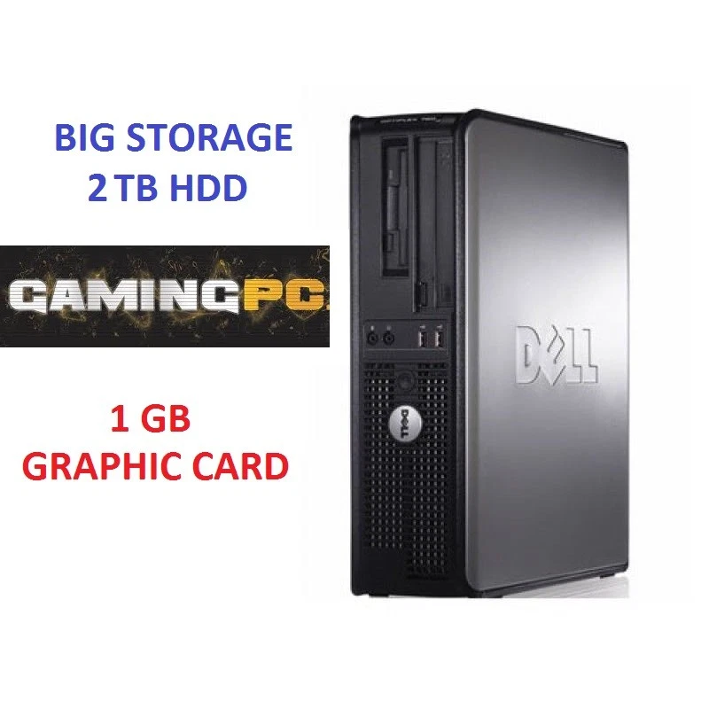 ULTRA FAST GAMING PC COMPUTER DESKTOP TOWER WINDOWS 10 WIFI 8GB RAM 2000 GB HDD - Image 1 of 4