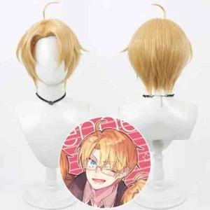 APH Axis Powers Hetalia Alfred F Jones Cosplay Perücke kurze blonde Hitze Haare - Bild 1 von 11