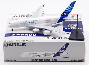 Aviación 1:400 Airbus Indutrie House Color A380 Diecast Aircraft Modelo F-WWDD - Imagen 1 de 18