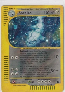 Pokemon Card Aquapolis No. H23/H32 Stahlos Holo German - Picture 1 of 2
