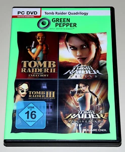 TOMB RAIDER QUADRILOGY - PC DVD - 4 GIOCHI BUNDLE LEGEND ANNIVERSARIO II III 2 3 - Foto 1 di 2
