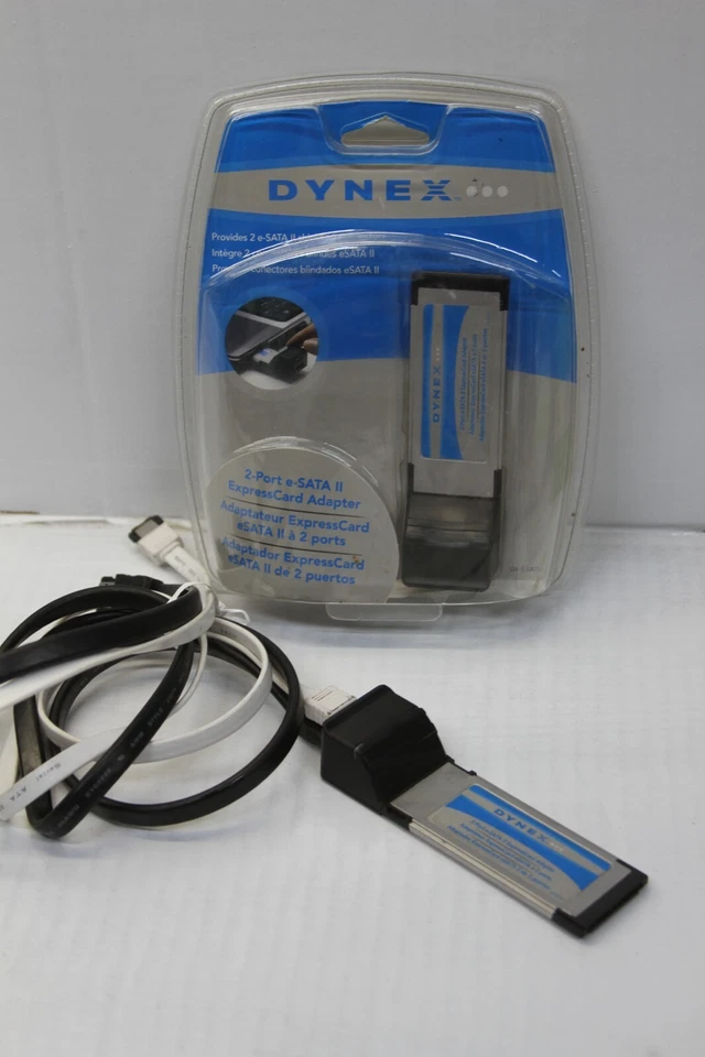 Dynex 2 port  eSATA II to Express Card Expresscard  Adapter  x2 - Image 1 of 4