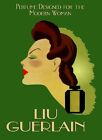 Fashion Lady Cosmetics Liu Guerlain Perfume Vintage Poster Repro FREE S/H