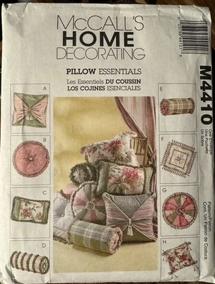 McCall's Home Decorating pattern M4410 Pillow Essentials uncut - Image 1 of 2