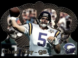 1995 PACIFIC CROWN ROYALE CHAD MAY B RC MINNESOTA VIKINGS #120 - Picture 1 of 2