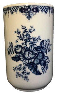 Royal Worcester Hanbury Vase Storage Jar Canister No Lid Blue White Flowers - Picture 1 of 1