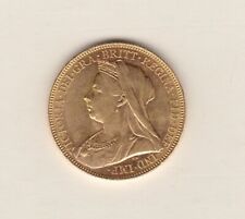1901M VICTORIA OLD HEAD GOLD SOVEREIGN COIN IN EXTREMELY FINE CONDITION