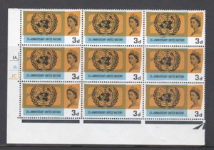 Sg 681pb+c 1965 United Nations 3d (PHOS) Dot Cylinder Flaws UNMOUNTED MINT - Picture 1 of 1