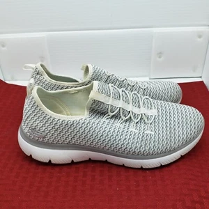 Skechers One Womens Size 8.5 Shoes Gray White Sneakers - Picture 1 of 6