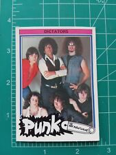 1977 Monty gum PUNK the new wave CARD rock THE DICTATORS GROUP BAND