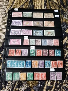 France Stamp Collection - Mixed Conditions - 1900-1941 - 3 Pages - R143 - Picture 1 of 3
