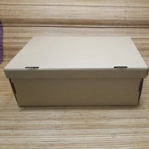 Cardboard Shoe Boxes ~ Kraft Shoe Box ~ 12" x 8" x 4.5" ~ NEW Flat Packed Boxes - Picture 1 of 9