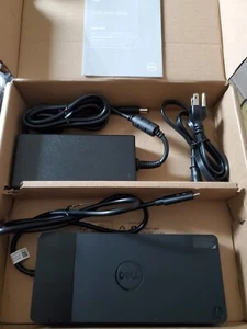 Genuine Dell USB-C Docking Station WD19S Dell 130W AC Power Adapter - Bild 1 von 4
