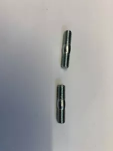 SET 2 BORCHIE SCARICO HONDA YAMAHA KAWASAKI SUZUKI M6 M 6 LUNGHE 25MM - Foto 1 di 1