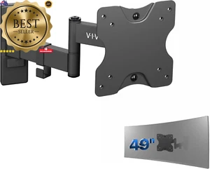 Full Motion Wall Mount Tilt Swivel for 27" LCD LED TV Monitor Max 100x100mm VESA - Picture 1 of 12