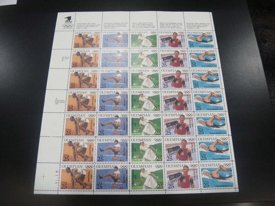 USA 1990 Sc#2496-00 25c Olympics Games sheet of 40 Stamps MNH XF - Image 1 of 1