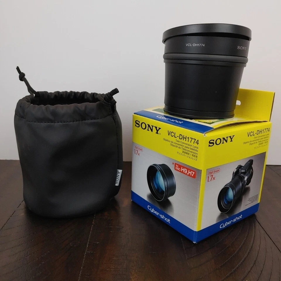 Lente de conversión tele Sony Cyber-shot VCL-DH1774 1,7x para DSC-H7/H9 Foto 1 de 4