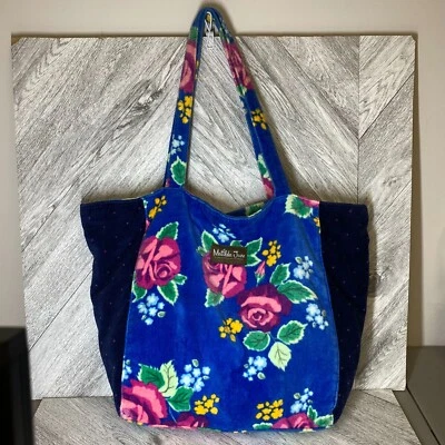Bolso de Mano Matilda Jane Azul Floral Dulce Sol Terrycloth Playa Solo SIN TOALLA Foto 1 de 4