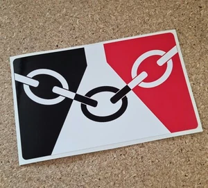 Black Country Flag Sticker Vinyl Waterproof Car Sticker Decal - Picture 1 of 2