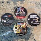Lot Of 4 Ps2 Wrestling Games Wwe, Legends Of Wrestling, Smack Down Vs Raw-tested