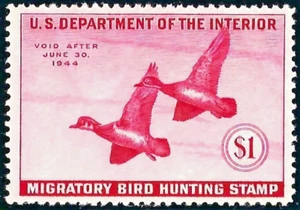 RW10-1943 Federal Duck Stamp -VF-XF-OGNH-No Skips or Faults-Backscan on request - Picture 1 of 1