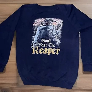 Original Vintage 1989 Don’t Fear The Reaper Sweat Shirt Halloween Music USA LG - Picture 1 of 7