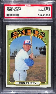 1972 Topps #405 Ron Fairly - Set rotto! PSA 8 - Foto 1 di 2