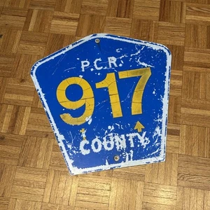 Vintage Perry County MO Road 917 PCR Retired Highway Route Sign - 24 x 24” - Picture 1 of 9