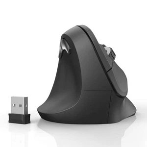Hama Vertical, Ergonomic EMW-500L Left-handed Mouse Wireless Bla (US IMPORT) - Picture 1 of 8