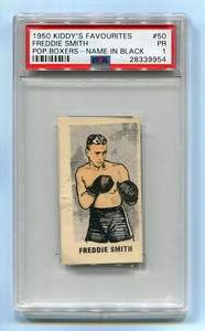 1950 1947 Kiddy's Favourites Popular Boxers 50 Freddie Smith RC Rookie PSA 1 NQ