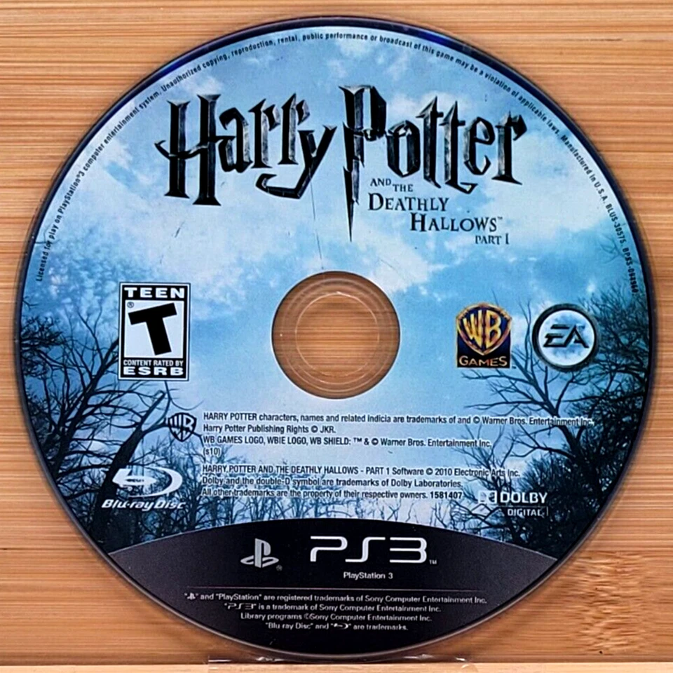 HARRY POTTER AND THE DEATHLY HALLOWS PART 1 PS3 PLAYSTATION 3 GAME DISC ONLY - Image 1 of 1