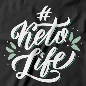 #ketolife T-Shirt Keto Diet low carb foods fat healthy ketosis carbohydrates - Picture 1 of 11