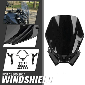 Windscreen Windshield Deflector Protector For Honda CB500 Hornet CB500F ABS 24+ - Foto 1 di 10