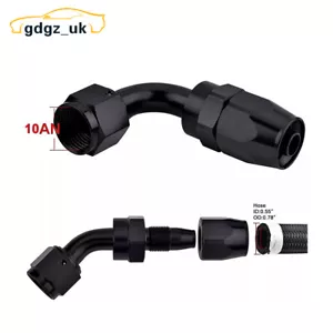 2pcs AN10 10AN 45 Degree Swivel Hose End Fitting Adaptor for Braided Fuel Line - Picture 1 of 10