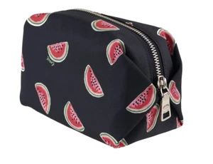 - Brand New - Coach Women's Cosmetic Pouch With Watermelon Print, Navy Red Multi - Picture 1 of 8