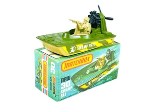 Matchbox Lesney Superfast MB30 Swamp Rat Military Boat w/K Style Box - Picture 1 of 12