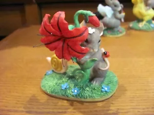 Figurina Fitz and Floyd Charming Tails Peek A Boo In The Posies 98/200 - Foto 1 di 3