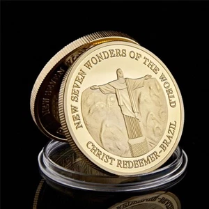 Brazil Christ The Redeemer New Seven Wonders of The World Coin Collection - Picture 1 of 8