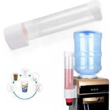 50 Cups Paper Cup Dispenser Plastic Disposable Water Coolers Purifier Holder Kit